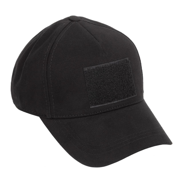 Бейсболка тактическая военная Legion 100% Х/Б Black армейская черная кепка (OPT-6841) - изображение 1