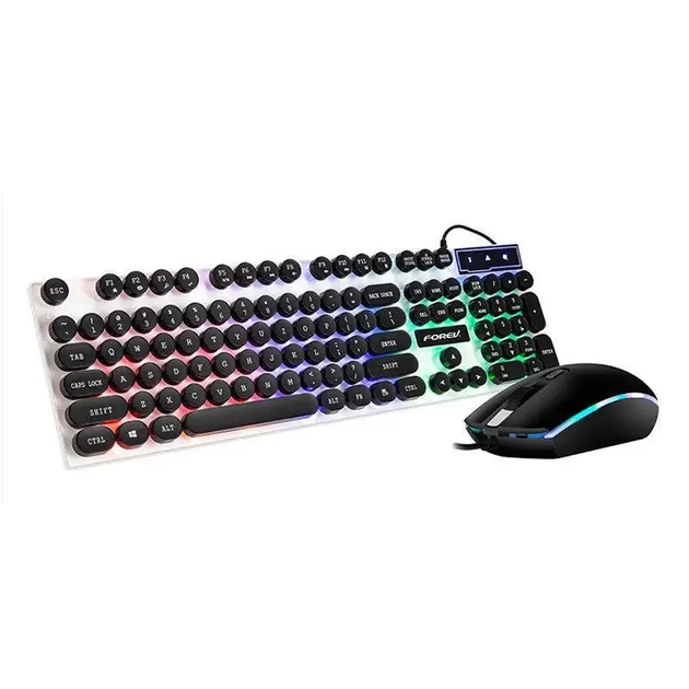 Комплект игровой клавиатуры и мыши с подсветкой FOREV FV-Q90 - Фото 1 Комплект игровой клавиатуры и мыши с подсветкой FOREV FV-Q90 - изображение 1