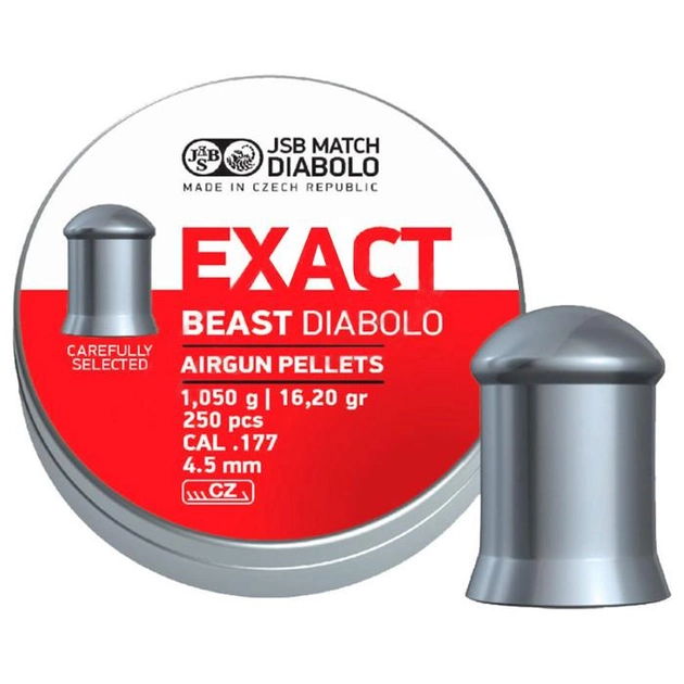 Кулі для пневматичної зброї JSB Diabolo Exact Beast 1 05 гр - зображення 1