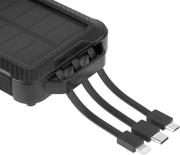 УМБ Kruger&Matz KM0910 10000 mAh Solar Black - зображення 3