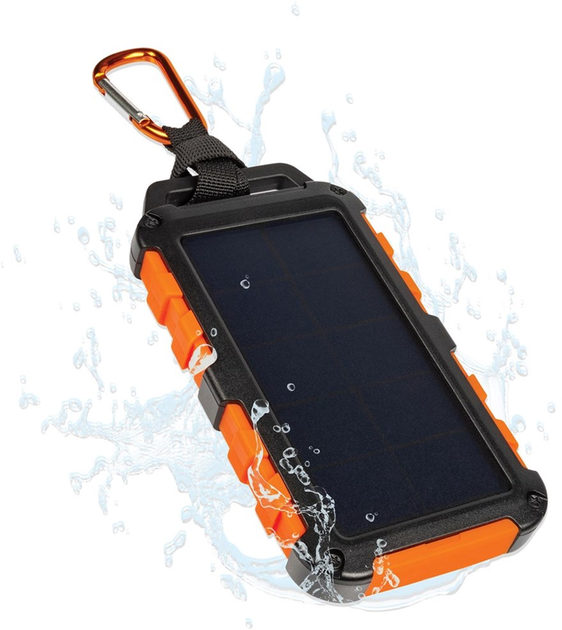 Powerbank solarny Xtorm XXR104 10000 mAh IPX4 Black/Orange - obraz 14
