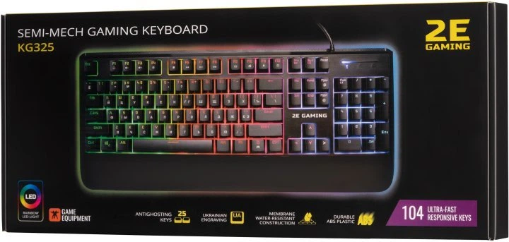 Клавіатура 2E KG325 GAMING, Black (2E-KG325UB) - Фото 4 Клавіатура 2E KG325 GAMING, Black (2E-KG325UB) - зображення 4
