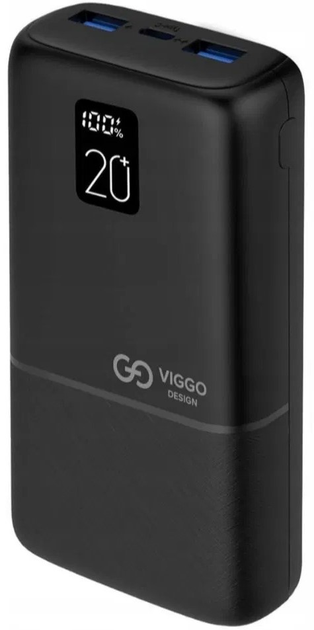 Powerbank VIGGO 20000 mAh PD Czarny (32758) - obraz 1