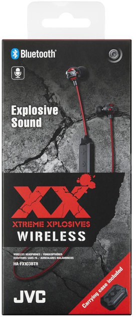 Słuchawki JVC HAF-X103BTRE Czarno-Czerwone - obraz 2