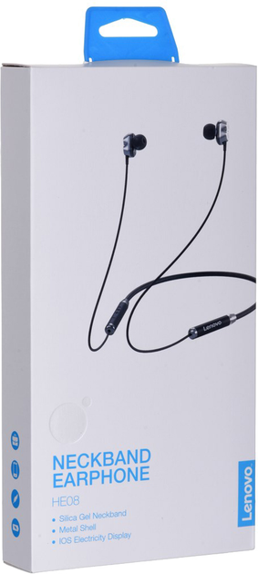 Навушники Lenovo HE08 Чорні (HE08BLK) - зображення 9