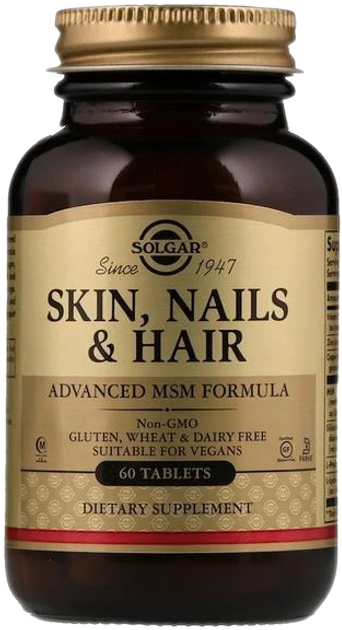 Комплекс для волос, кожи, ногтей Solgar Skin, Nails & Hair 60 таблеток ...