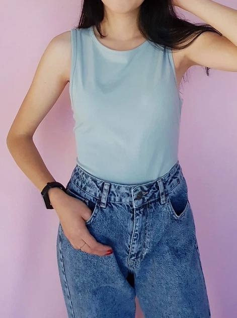 Боди-майка однотонный Nasty Gal Мятный (9741 M/44) - Фото 3 Боди-майка однотонный Nasty Gal Мятный (9741 M/44) - изображение 3