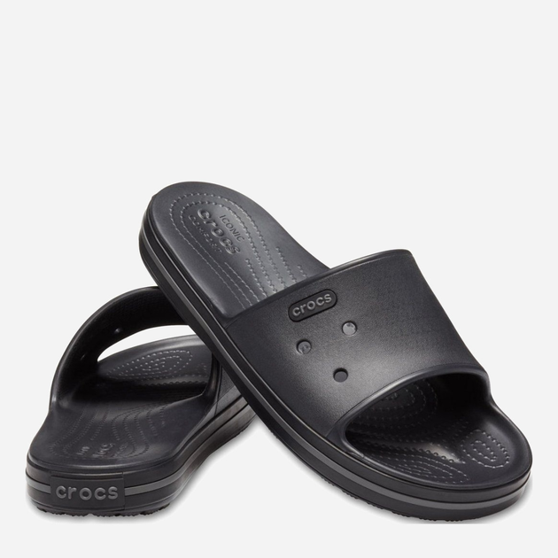 Klapki Damskie Crocs CR205733-BKGR 39-40 (M7/W9) 25 cm Czarne (191448334038) - obraz 2