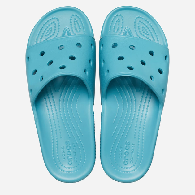 Жіночі шльопанці Crocs CR206121-TUTO 39-40 (M7/W9) 25 см Бірюзові (191448908840) - зображення 3