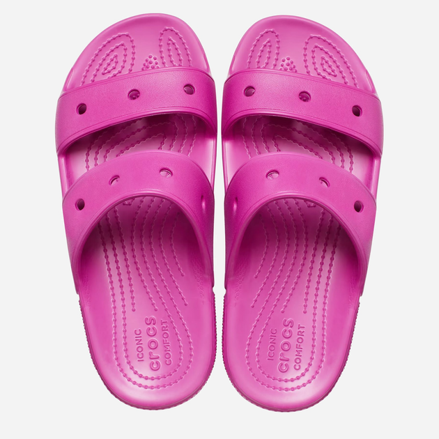 Klapki damskie Crocs CR206761-FXFU 41-42 (M8/W10) 26 cm Fuksja (191448913905) - obraz 3