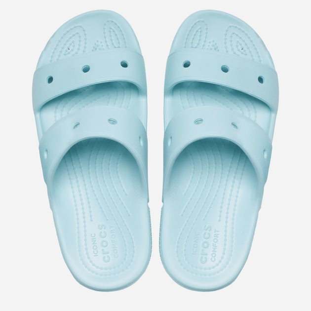 Klapki damskie Crocs CR206761-PUWA 36-37 (M4/W6) 22 cm Jasnoniebieskie (191448913585) - obraz 3