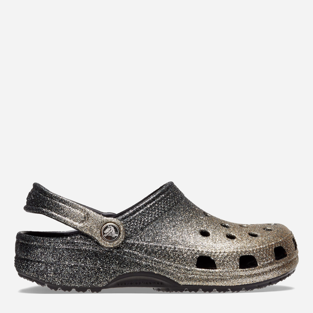 Chodaki damskie Crocs Classic Ombre Glitter CR207931-BKGO 37-38 (M5/W7) 23 cm Gold/Black (191448985575) - obraz 1