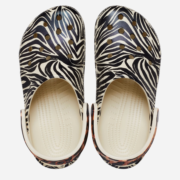 Жіночі крокси Crocs Classic Animal Remix CR207840-BOMA 38-39 (M6/W8) 24 см Чорні/Бежеві (191448995338) - зображення 3