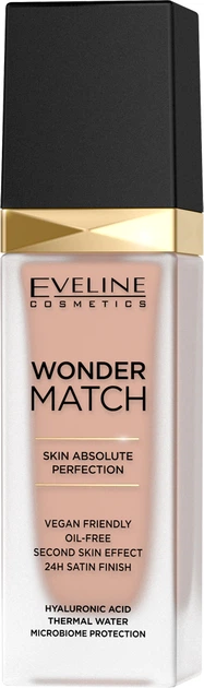 Адаптирующая тональная основа Eveline Wonder Match 35 Beige 30 мл (5903416030430) - Фото 1 Адаптирующая тональная основа Eveline Wonder Match 35 Beige 30 мл (5903416030430) - изображение 1