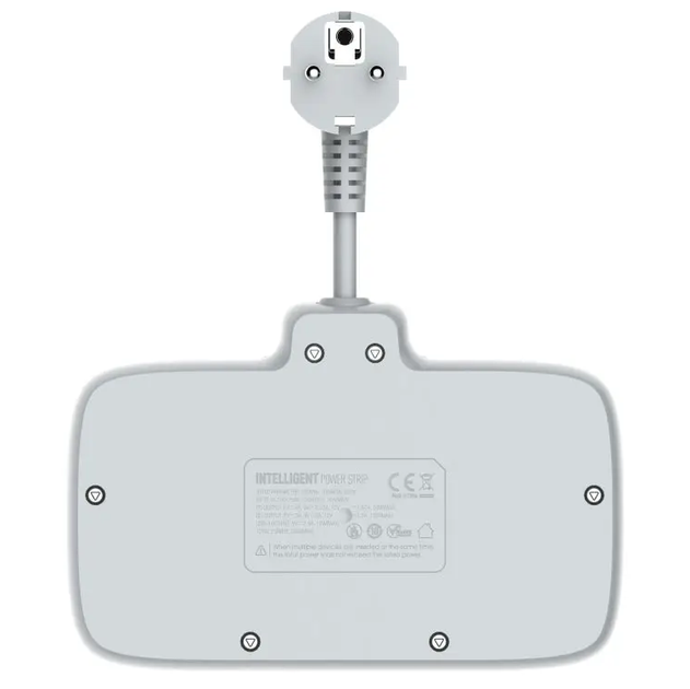 Удлинитель сетевой LDNIO SC2413 |20W/10A, 3USB/1Type-C, 2розетки, 2.5 см| Белый - Фото 4 Удлинитель сетевой LDNIO SC2413 |20W/10A, 3USB/1Type-C, 2розетки, 2.5 см| Белый - изображение 4
