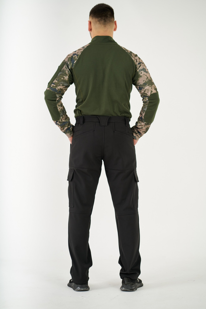 Тактические штаны UKM Софтшел 60 (XXL) черный прямые - изображение 2