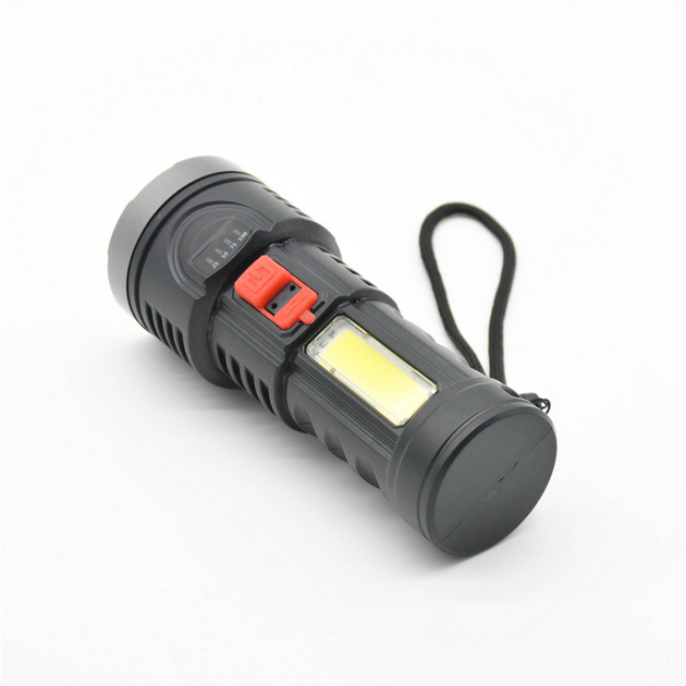 Ліхтар ручний 2в1 акумуляторний (2400мАч), з USB-зарядкою та бічним світлом, L-822 - Фото 8 Ліхтар ручний 2в1 акумуляторний (2400мАч), з USB-зарядкою та бічним світлом, L-822 - зображення 8