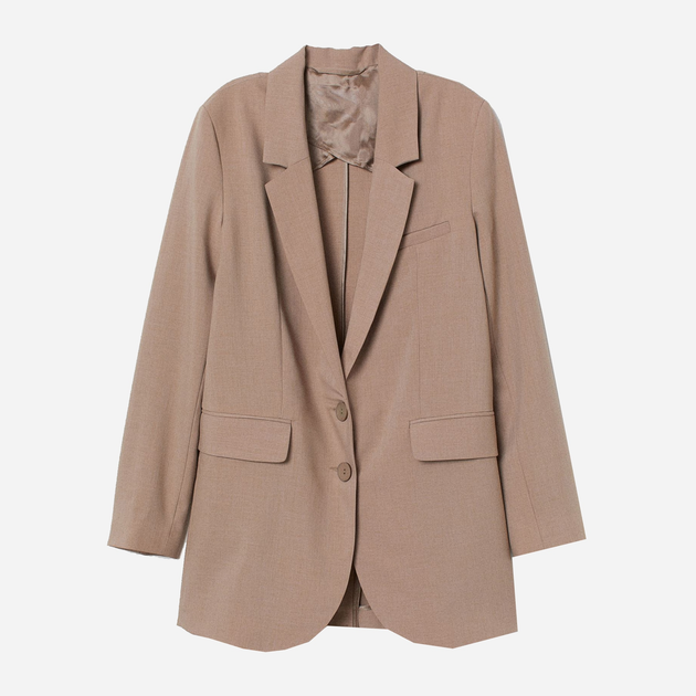 Пиджак классический женский H&M 0729609_001 48 Бежевый (СА2000001973554 ...