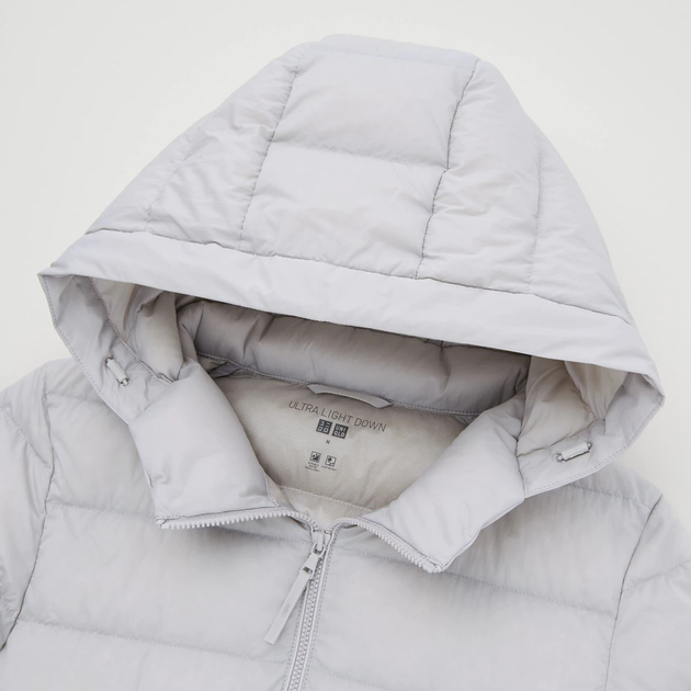 Пуховик демисезонный короткий женский Uniqlo 124453 XXL Серый ...