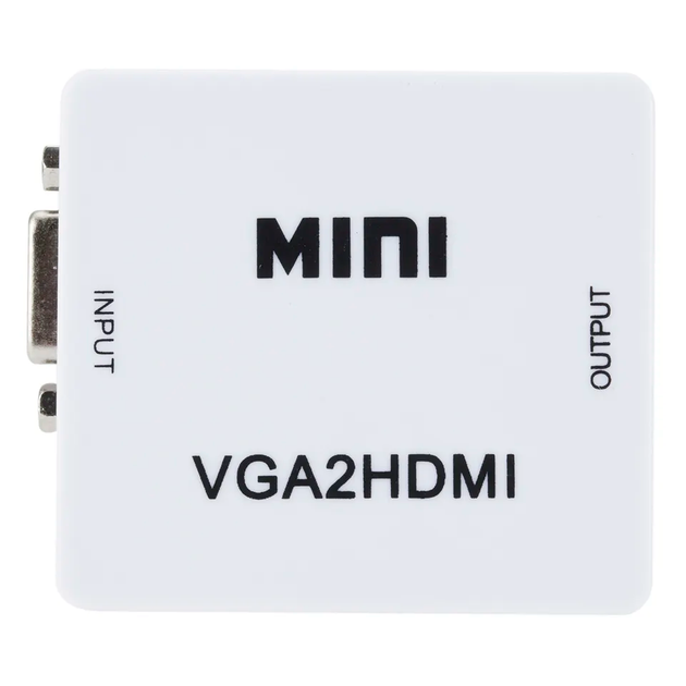 Конвертер з VGA на HDMI, зі звуком та зовнішнім живленням, 1080Р - зображення 4