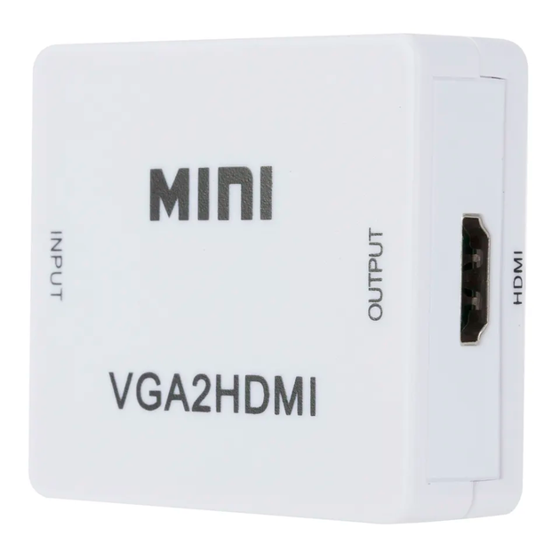 Конвертер з VGA на HDMI, зі звуком та зовнішнім живленням, 1080Р - зображення 5
