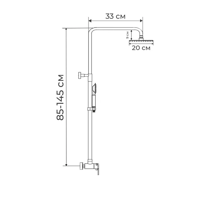Душова колона MIXXUS PREMIUM TERMO 003-J з термостат. змішувачем (Колір хром) (MI2847) - Фото 4 Душова колона MIXXUS PREMIUM TERMO 003-J з термостат. змішувачем (Колір хром) (MI2847) - изображение 4