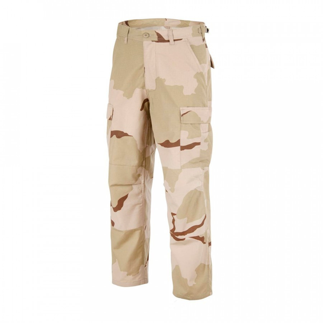 Брюки (Бавовна Ріпстоп) BDU - Cotton Ripstop Helikon-Tex US Desert XL/Regular Тактичні чоловічі - зображення 1