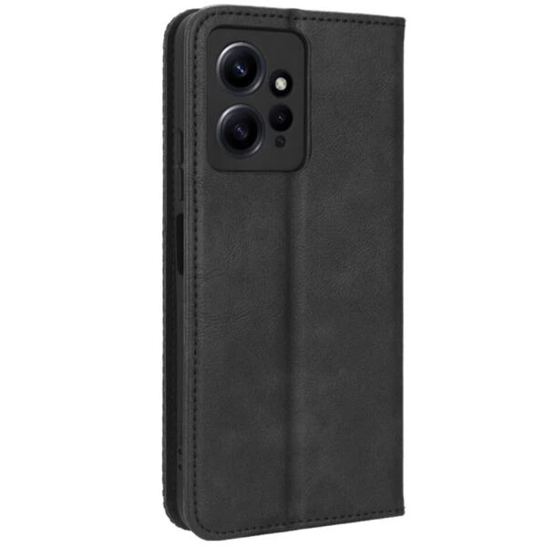 Чехол-книжка Deexe Retro Style для Xiaomi Redmi Note 12 - Black - изображение 6