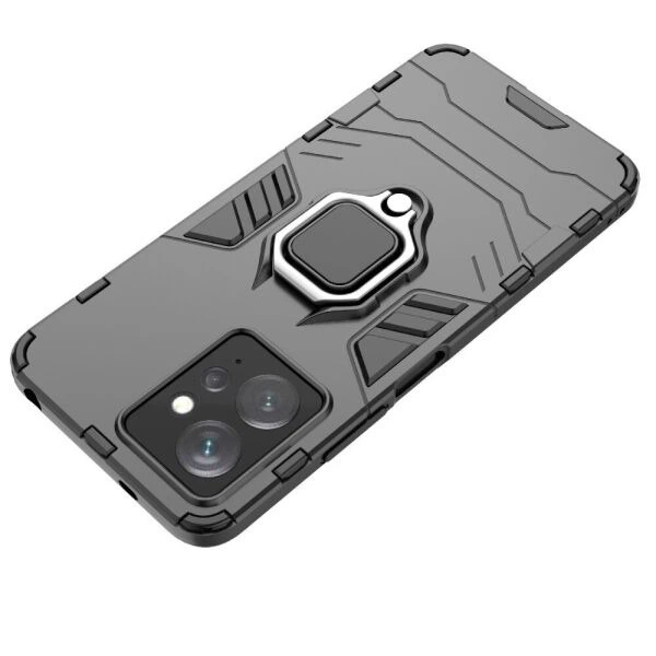 Чехол с подставкой Deexe Hybrid Case для Xiaomi Redmi Note 12 - Black - изображение 5