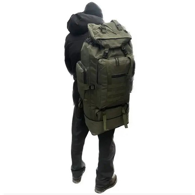 Тактичний рюкзак Armour Tactical Max 100 Oxford 800D 100 л Олива - зображення 2