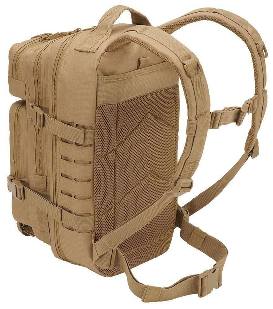 Военный тактический рюкзак Cooper Lasercut medium Brandit 25л, Койот - изображение 2