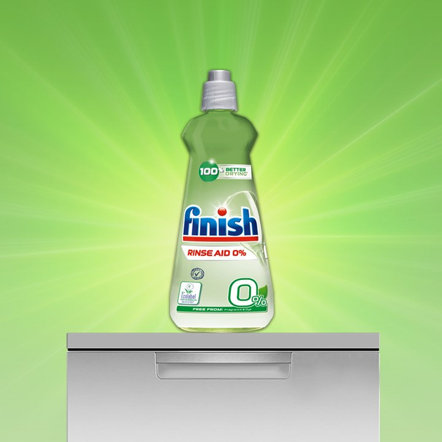 Ополіскувач для посуду FINISH Shine&Protect 0% 400 мл (5908252000357) - зображення 2