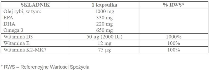 Xenico Pharma Menachinox Omega 3 1000 K2+D3 30 kapsułek (XP446) - obraz 2