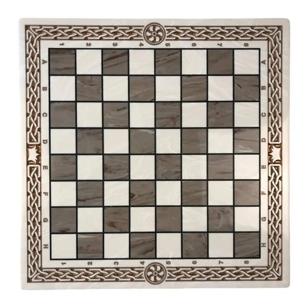 Розкішні шахи, шашки із білого акрилового каменю 40*40 см, арт.190607 - Фото 2 Розкішні шахи, шашки із білого акрилового каменю 40*40 см, арт.190607 - зображення 2