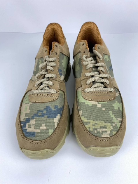 Военные тактические низкие кроссовки зеленые, размер 40 - изображение 1