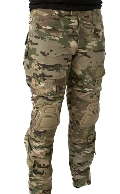 Військові тактичні штани мультикам з наколінниками, розмір XL - зображення 1