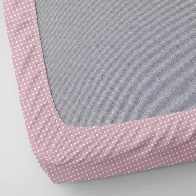 Простынь на резинке COSAS ROSE DOTS Ранфорс 160х200х20 см Оранжевый - изображение 3