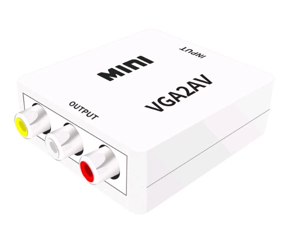 Конвертер VGA адаптер на RCA AV тюльпаны VGA2AV VGA2AV (793095505) Белый - Фото 12 Конвертер VGA адаптер на RCA AV тюльпаны VGA2AV VGA2AV (793095505) Белый - зображення 12