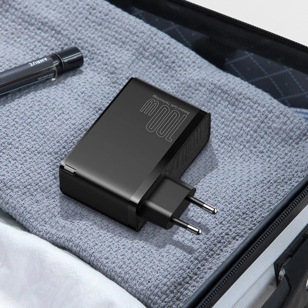 Ładowarka sieciowa Baseus GaN2 Pro 100 W 2 x USB/2 x USB Type C Quick Charge 4+ Power Delivery Black (CCGAN2P-L01) - obraz 9