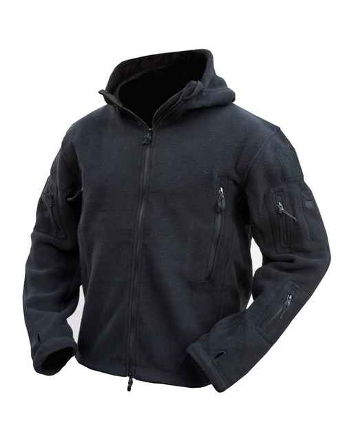 Фліс тактичний KOMBAT UK Recon Hoodie чорний X, чорний, XXXL - зображення 1