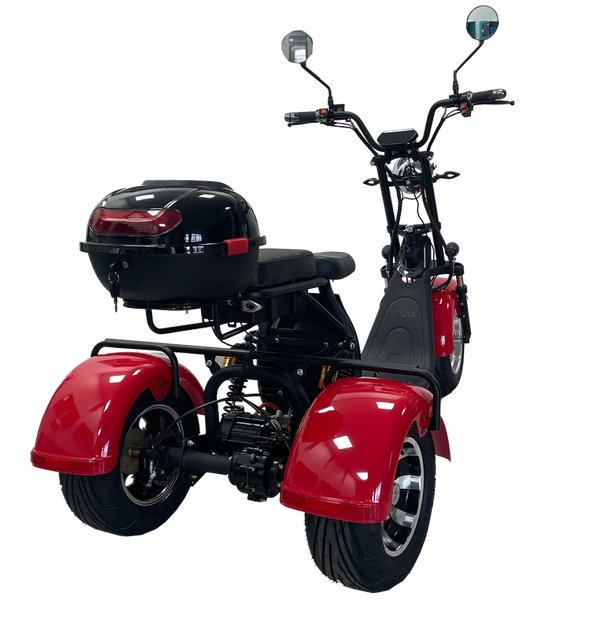 Електроскутер Atlas Hunter Red 3000W 60V24Ah - Фото 2 Електроскутер Atlas Hunter Red 3000W 60V24Ah - зображення 2