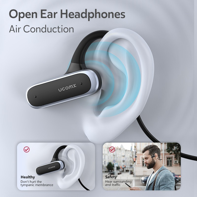 Беспроводные bluetooth наушники Ucomx Airwings G56 для занятий спортом ...