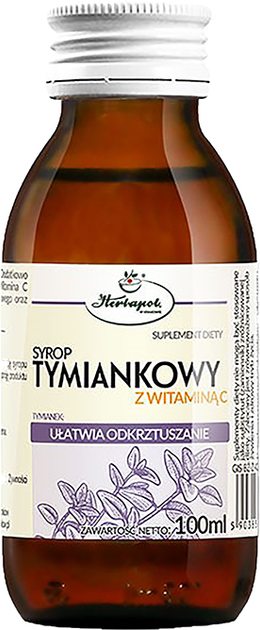 Syrop Herbapol Tymiankowy z Witaminem C 100 ml HER918 - obraz 1