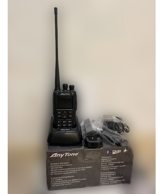 Цифровая портативная радиостанция AT-D878UV Plus Bluetooth беспроводная ...