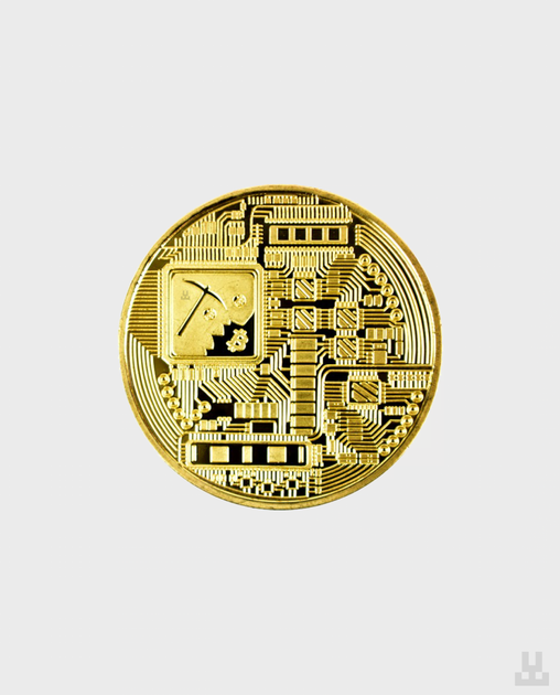 Сувенирная монета Bitcoin - Серебро - изображение 2