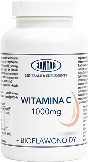Witamina C Jantar 1000 mg + bioflawonoidy 90 do JAN410 - obraz 1
