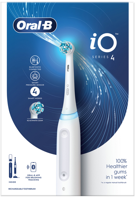 Електрична зубна щітка Oral-B iO 4 White (4210201415305) - зображення 3
