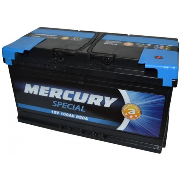 Аккумулятор 100Ач Euro (T1) 353x175x190 с обратной полярностью SPECIAL MERCURY, 25923, / - изображение 1