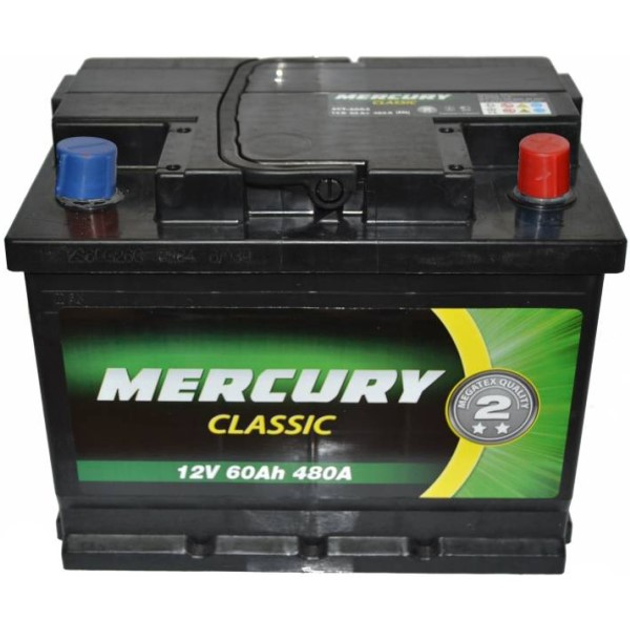 Аккумулятор 60Ач Euro (T1) 242x175x190 с обратной полярностью CLASSIC MERCURY, 25917, / - изображение 1