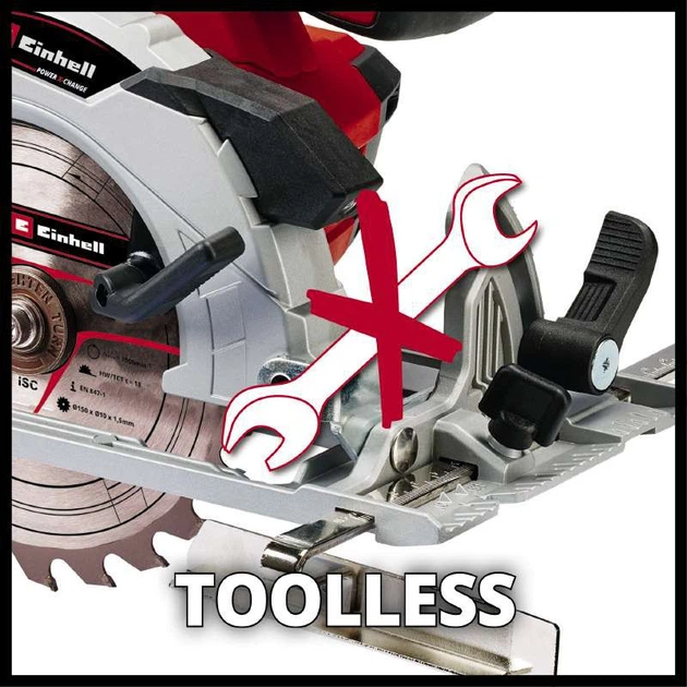 Пила дискова акумуляторна Einhell TE-CS 18/150LI - Solo PXC 18В 150х10 мм 2.34кг без АКБ та ЗП - Фото 6 Пила дискова акумуляторна Einhell TE-CS 18/150LI - Solo PXC 18В 150х10 мм 2.34кг без АКБ та ЗП - изображение 6